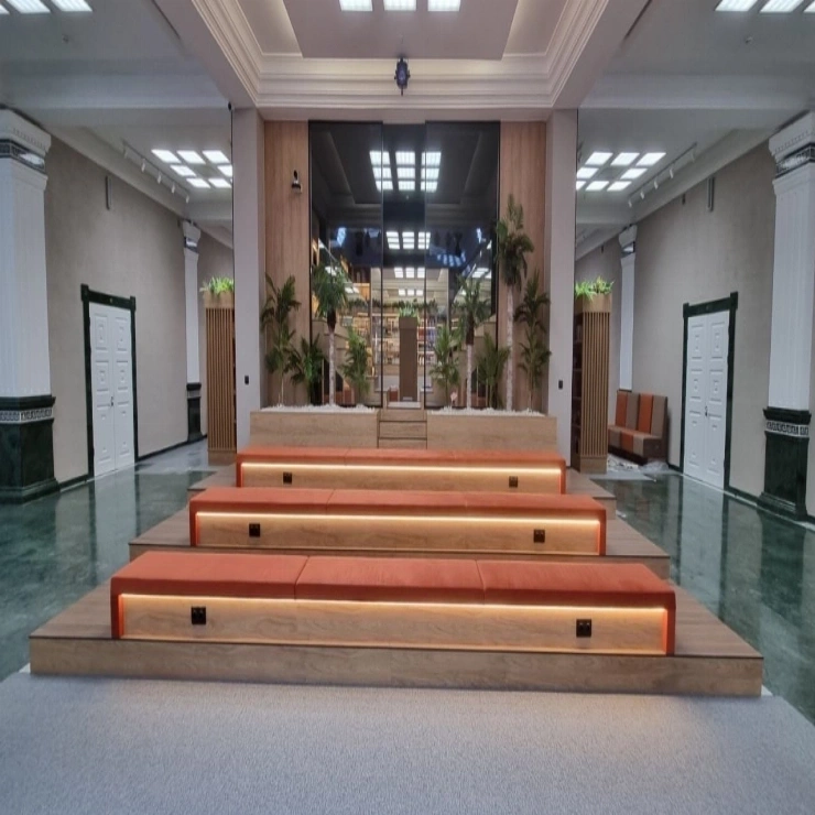 Коворкинг зона из HPL Fundermax тест фото 2