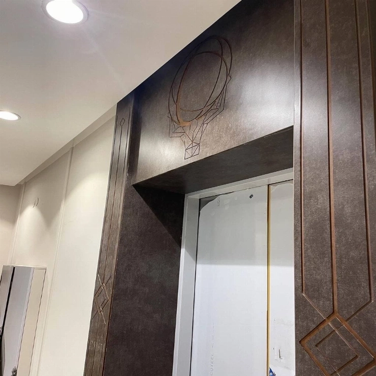 Лифтовые порталы из HPL Fundermax тест фото 2