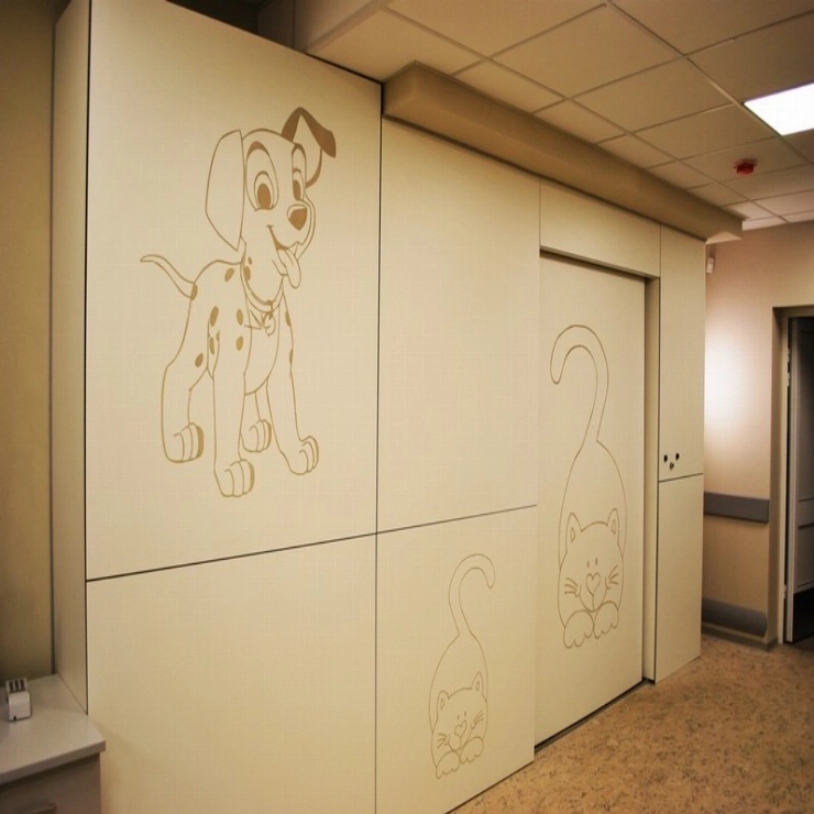 Обшивка стен в медицинских учреждениях из HPL Fundermax тест фото 2