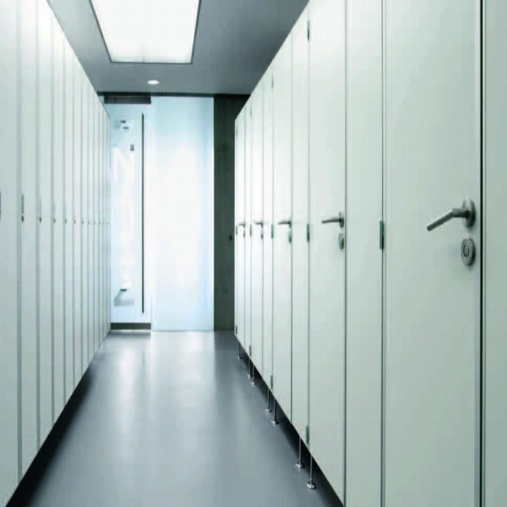 Сантехнические перегородки из HPL Fundermax для общественных и коммерч тест фото 2