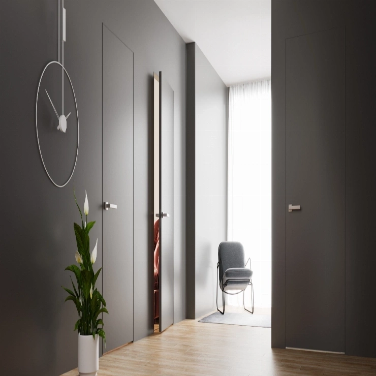 Скрытые двери из Fundermax для современных интерьеров тест фото 2