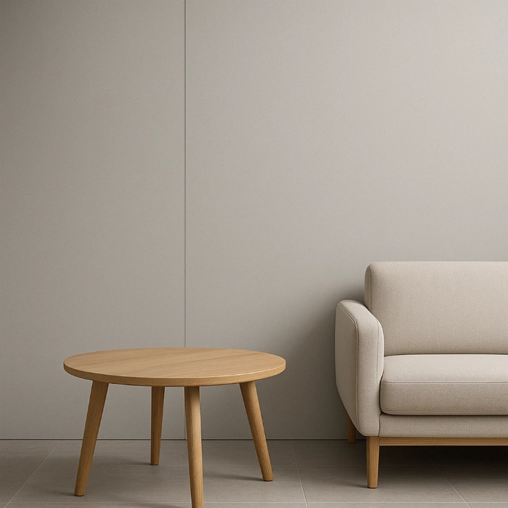 Интерьерные стеновые HPL панели Fundermax 0743 Light Stone Grey FH тест фото 2