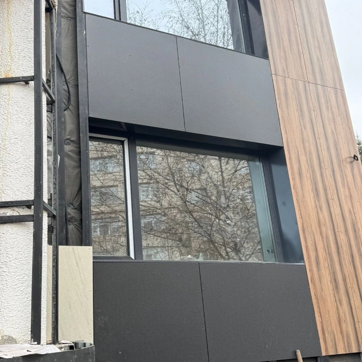 Фасадные HPL панели Fundermax 0799 Black Jack NY тест фото 4